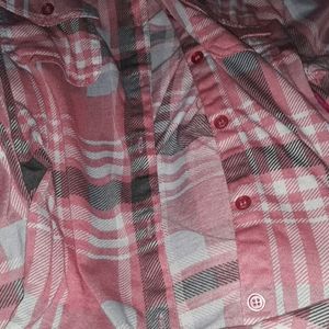 Plaid long sleeve t shirt